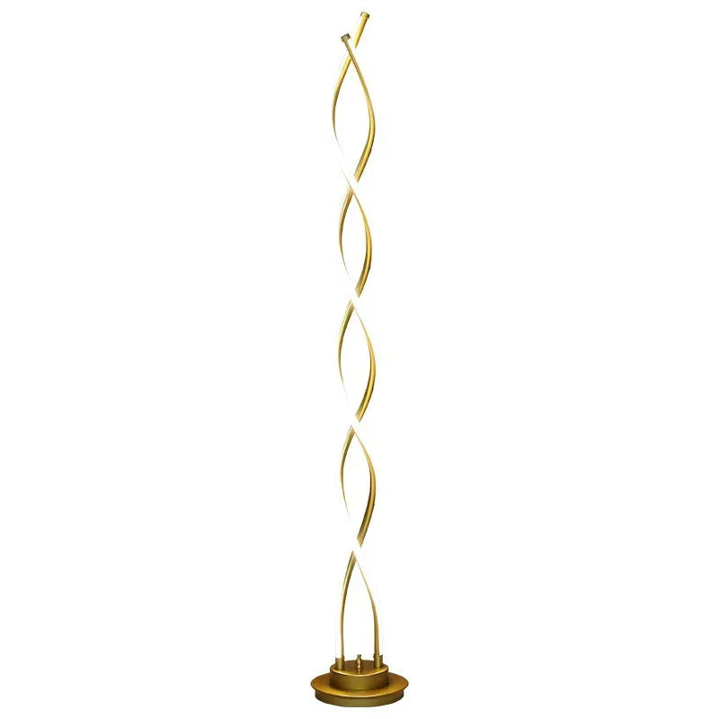 Light That Moves the Eye — Spiral LED Floor Lamp with Remote Control