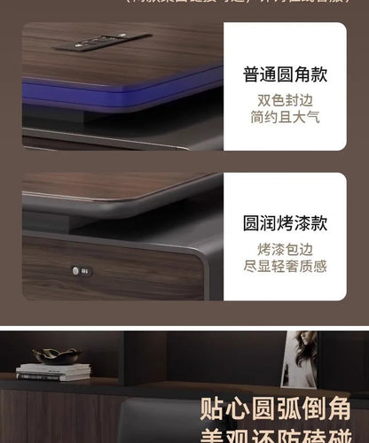 Height-Adjustable L-Shaped Gaming & Home Office Desk