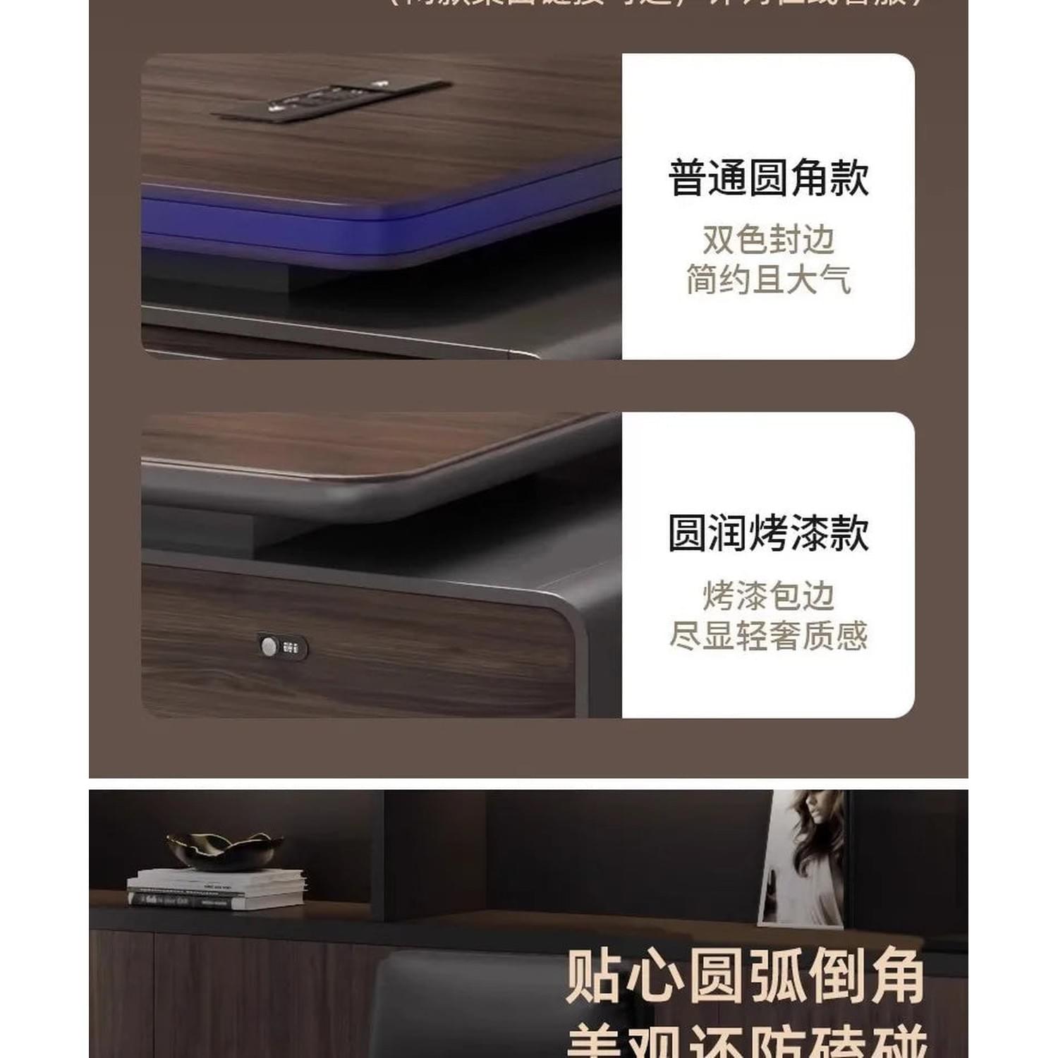 Height-Adjustable L-Shaped Gaming &amp; Home Office Desk