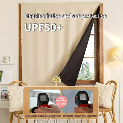Self-Adhesive No-Drill Blackout Curtains