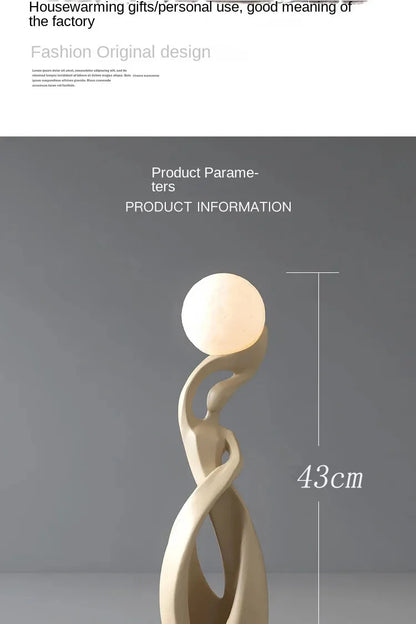 Light That Lives in the Room — Nordic Glow Resin Figurine with Ambient Light