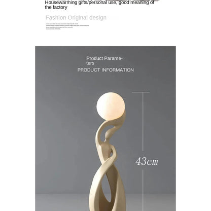 Light That Lives in the Room — Nordic Glow Resin Figurine with Ambient Light