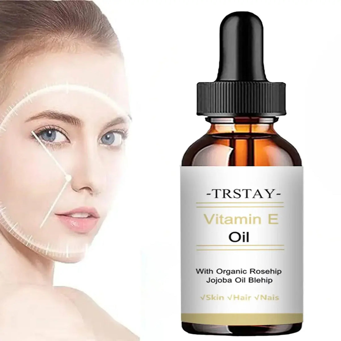 The Glow Oil — Vitamin E &amp; Jojoba Face Serum for Brightening &amp; Anti-Aging