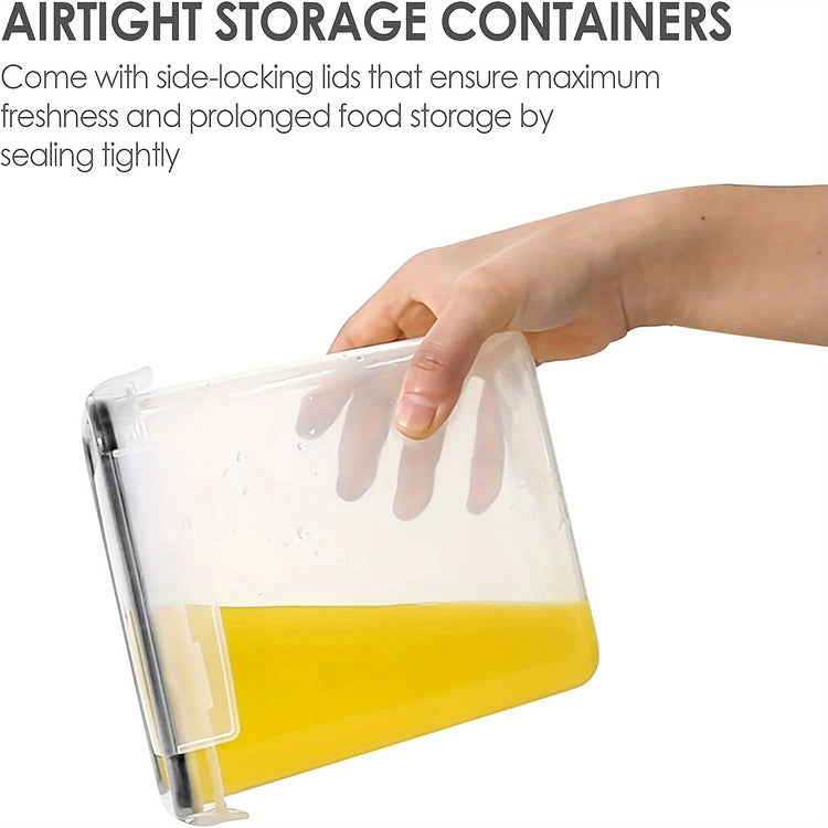 6-Piece Airtight Food Storage Container Set with Labels Jonine’s Corner