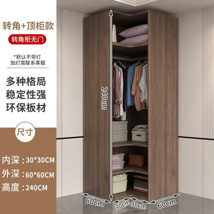 Glass light luxury corner cloakroom wardrobe Double clothes closet cabinets and wardrobes Cabinet dressing clothe home furniture Jonine&