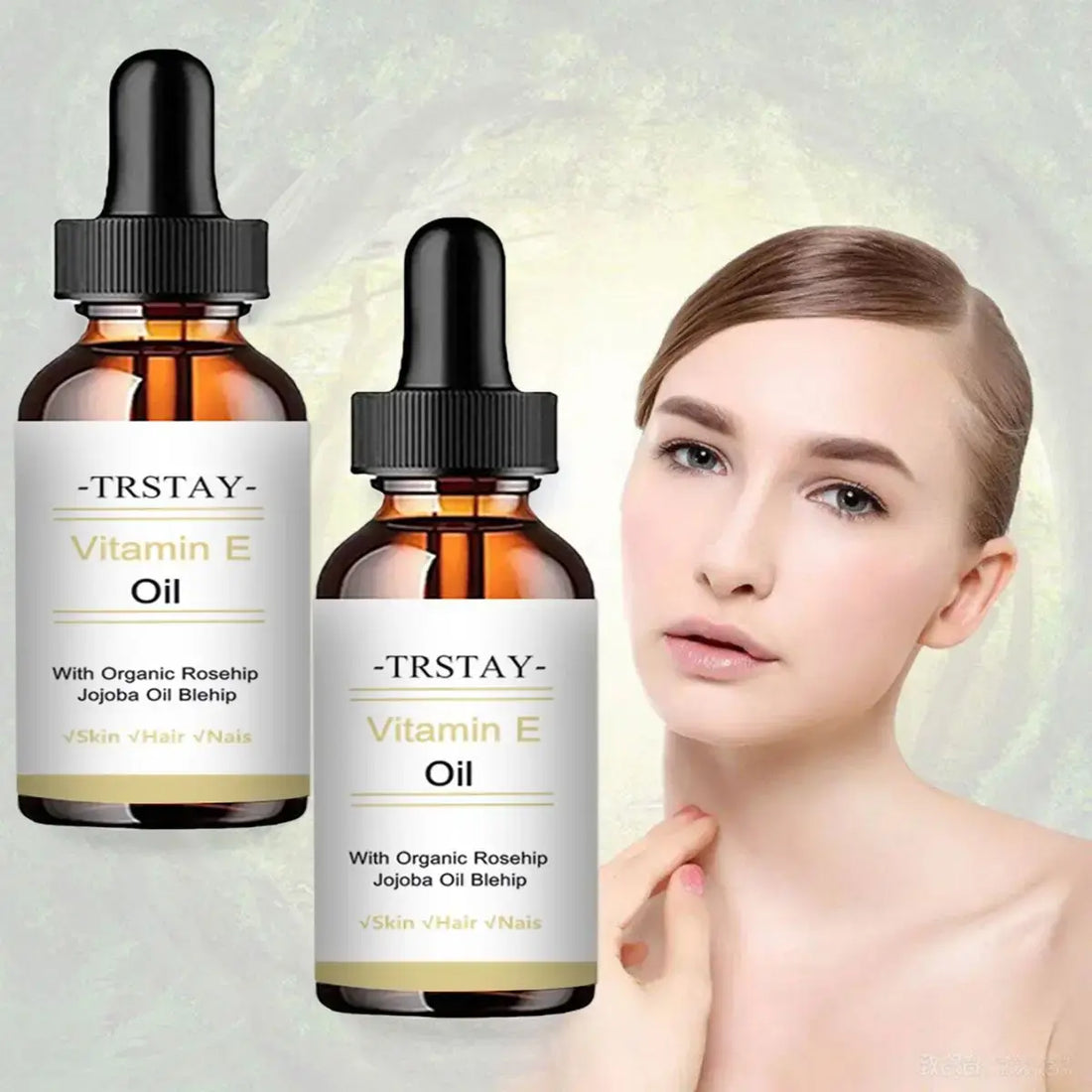The Glow Oil — Vitamin E &amp; Jojoba Face Serum for Brightening &amp; Anti-Aging
