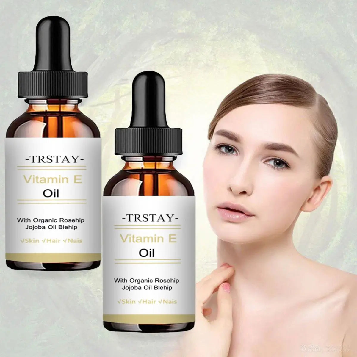 The Glow Oil — Vitamin E &amp; Jojoba Face Serum for Brightening &amp; Anti-Aging
