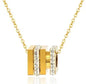 Stainless Steel Vintage Textured Delicate Necklace