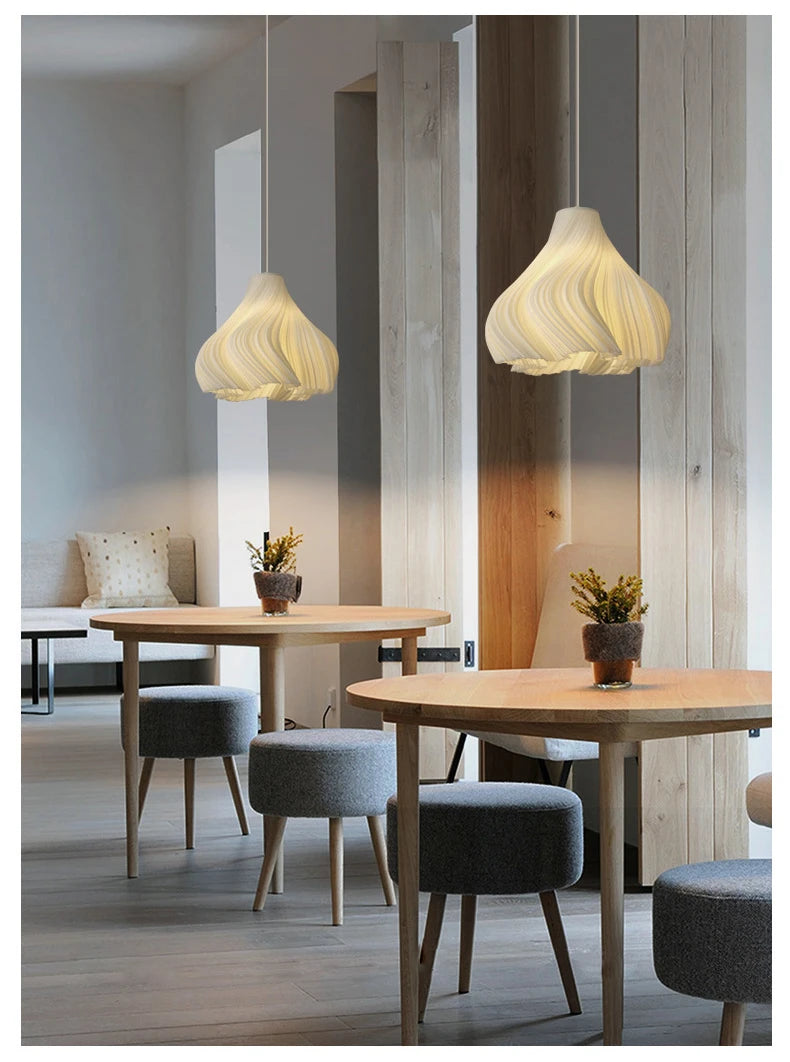 3D Floral Resin Pendant Light — Nordic Chandelier