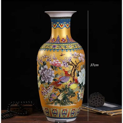 The Statement Piece — Jingdezhen Ceramic Floor Vase