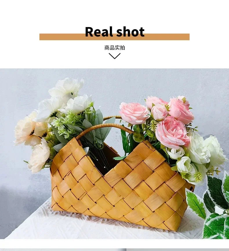 Woven Flower Gift Basket — Festival & Wedding Decor