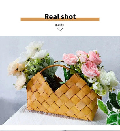 Woven Flower Gift Basket — Festival & Wedding Decor