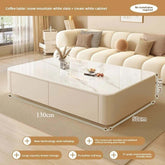 Nordic Clear Designer Coffee Table — Minimalist Living Room Décor