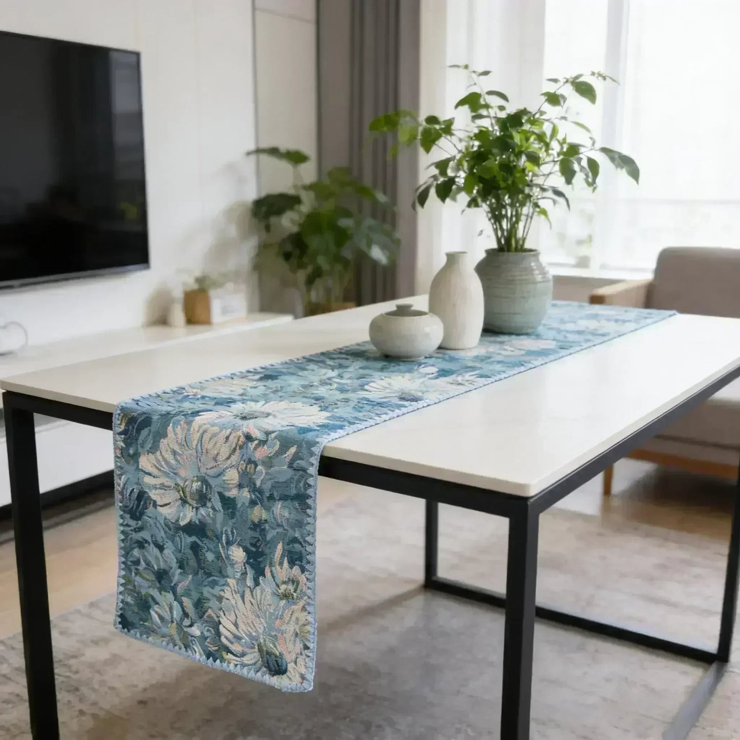 Nordic Cotton Linen Table Runner — Multiple Sizes & Patterns