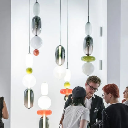 Imperfectly Beautiful — Wabi-Sabi Candy Glass Pendant Chandelier