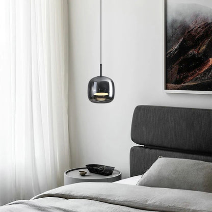 Nordic Glass LED Pendant Lamp — Modern Luxury Hanging Light for Dining Room & Living Room