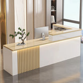 Nordic Luxury Reception Desk with LED Lighting Jonine’s Corner