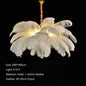 Soft Power — Nordic Ostrich Feather Chandelier for Bedroom & Living Room