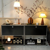 MLG Modern Dual Cabinet – Wood & Acrylic Living Room Storage