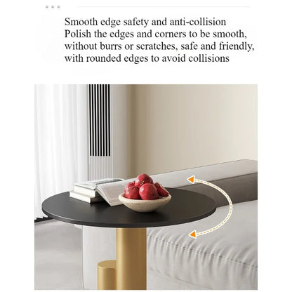Round Metal Side Table — Modern Moroccan Coffee & Sofa Table