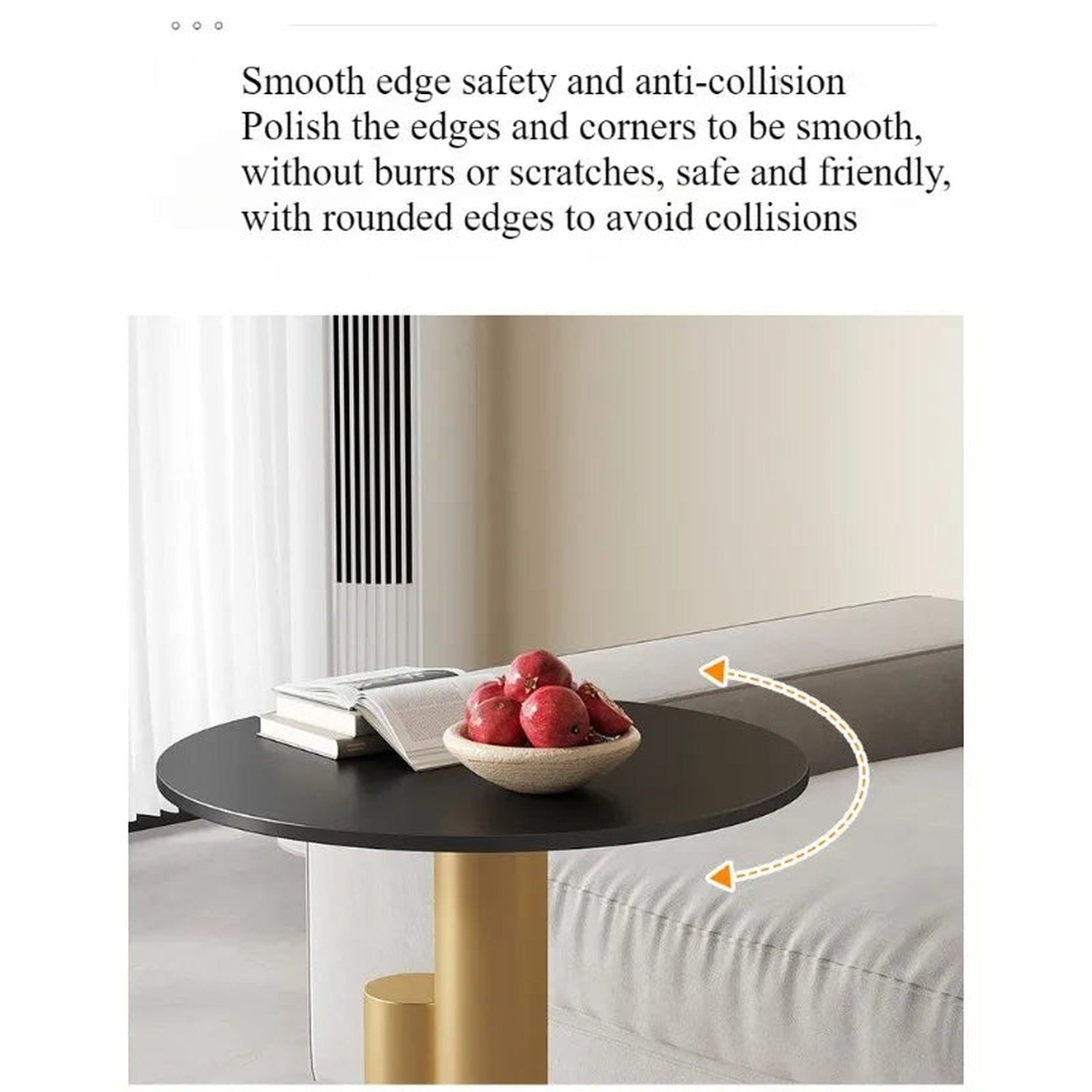 Round Metal Side Table — Modern Moroccan Coffee &amp; Sofa Table