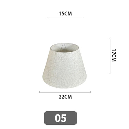 Nordic Style Chandelier Lamp Shade Linen Cloth Bedside Table Ceiling Light Cover E27 Modern Home Decor Wall Lamp Floor Lampshade