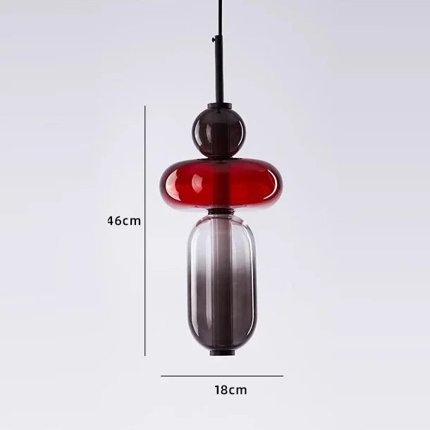 Imperfectly Beautiful — Wabi-Sabi Candy Glass Pendant Chandelier