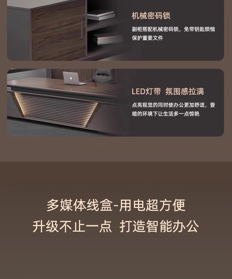 Height-Adjustable L-Shaped Gaming & Home Office Desk