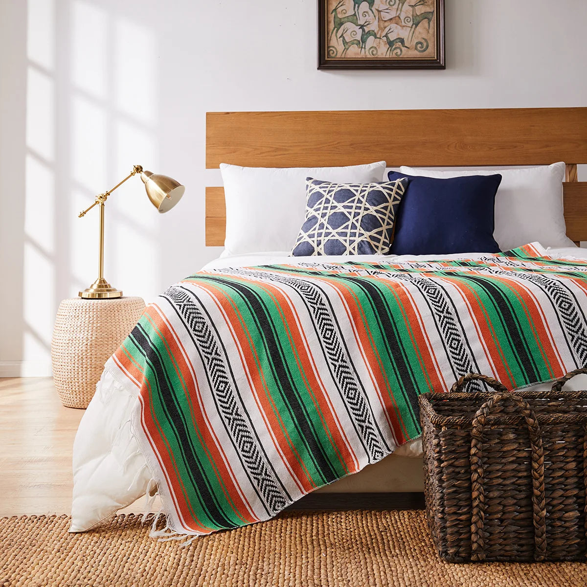 1PC Mexican Blanket Beach Hand Woven Sofa Bed Flag Table Flag Home Picnic Mat Home Textile Household Goods Travel Camping