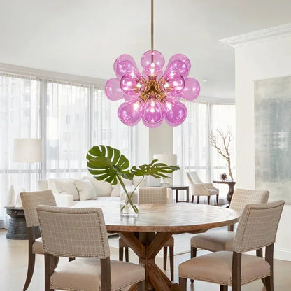 Suspended in Light — Designer Glass Bubble Chandelier for Bedroom & Living Room