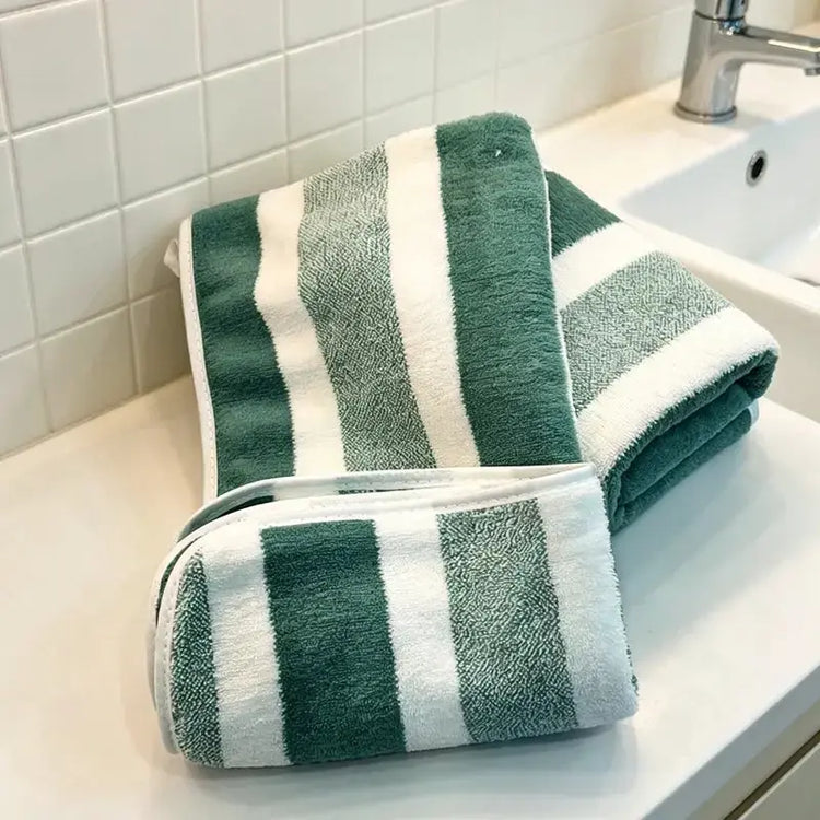 2-pack towels with strong water absorption, quick drying, no shedding, and durability - very suitable for home, beach, and face Jonine’s Corner