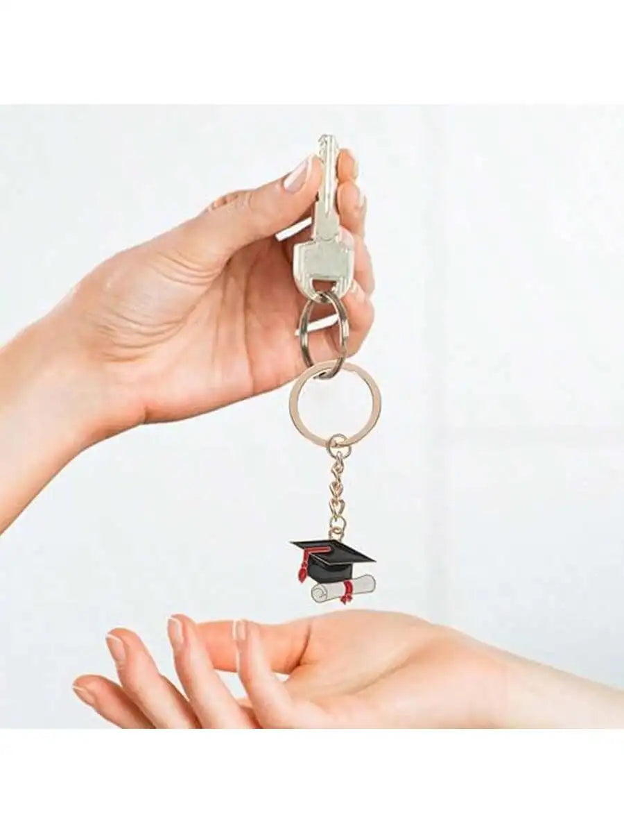 Graduation Cap Keychains — Set of 20