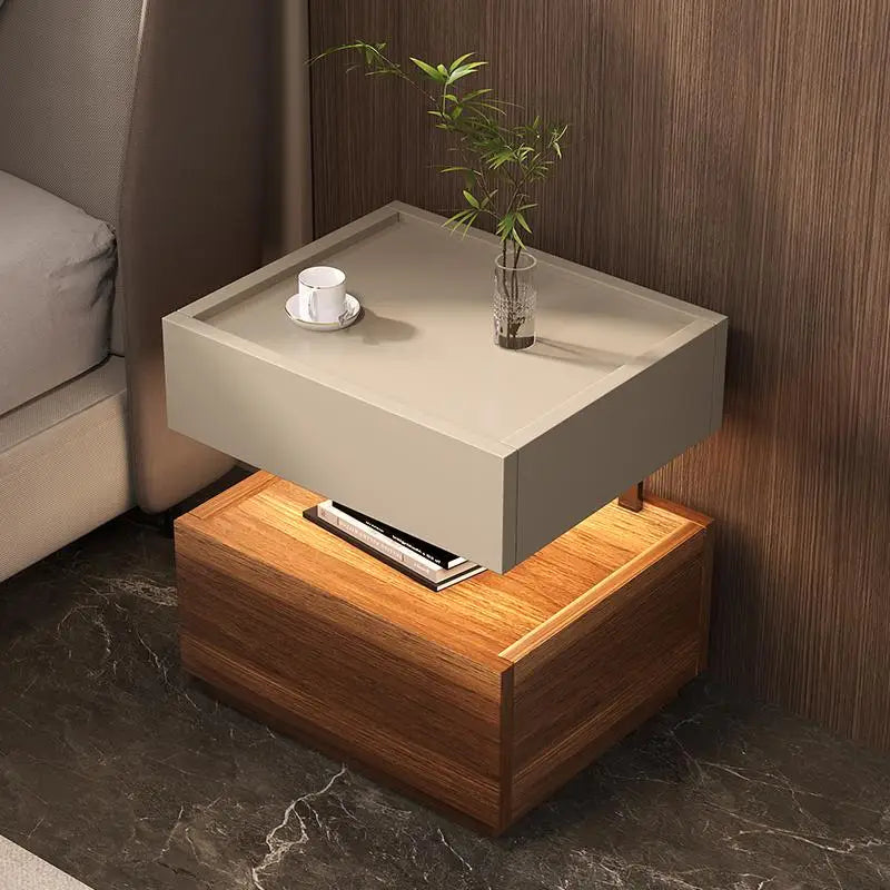 European Nightstand — Modern Bedside Table with Storage