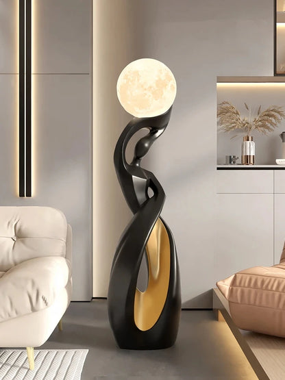 Light That Lives in the Room — Nordic Glow Resin Figurine with Ambient Light