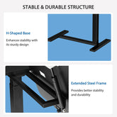 JHK Overbed Bedside Flip Lap Desk with Wheels and Tilt Top Adjustable Height Home Use Bed Table Mobile Standing Desk For Bedroom Jonine&