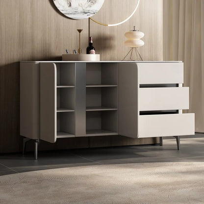 Premium Minimalist Display Cabinet — Light Luxury Living Room Storage
