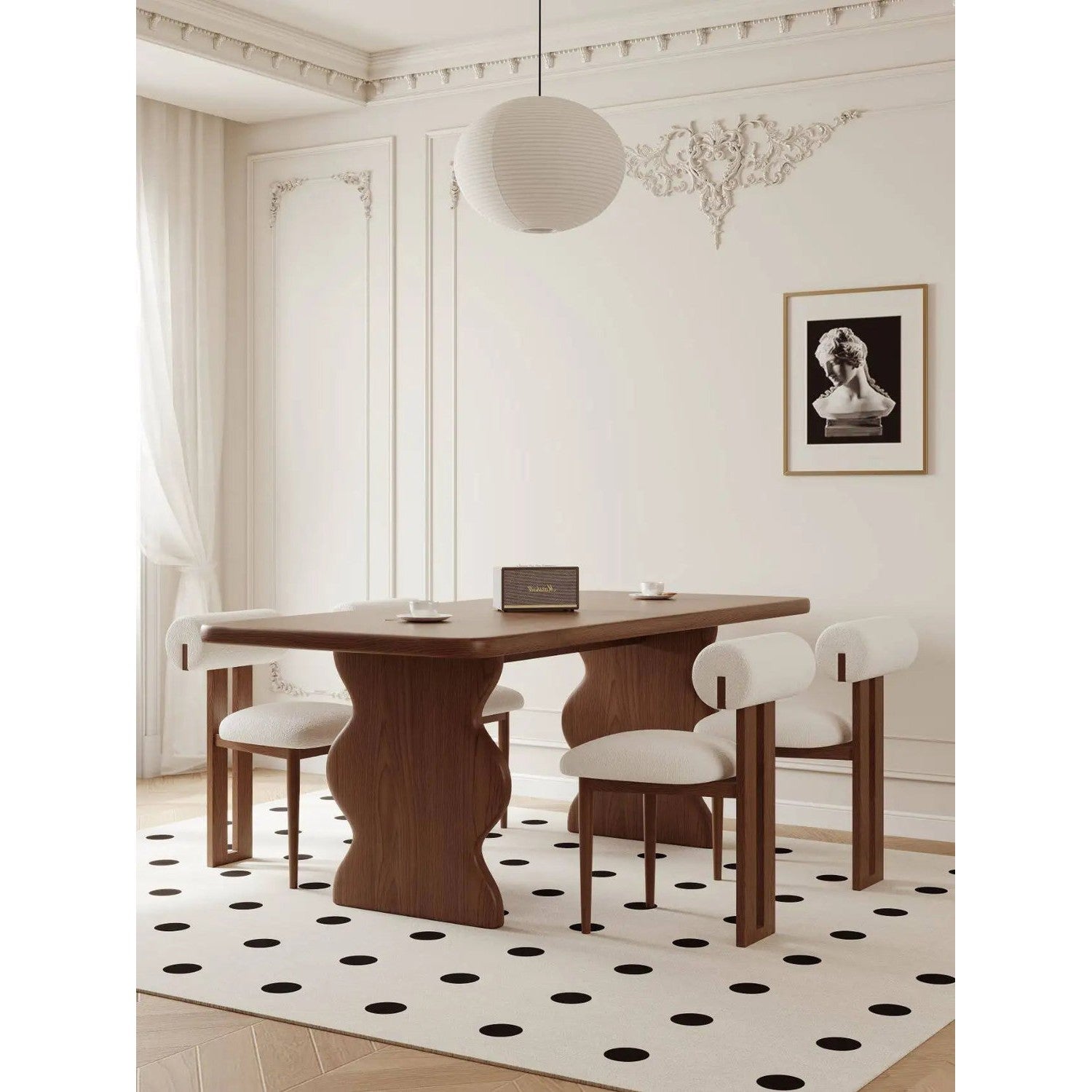 Solid Wood &amp; Pine Dining Table