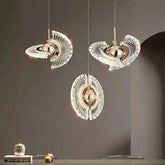 Modern Rose Gold LED Pendant Light — Bedroom & Living Room Chandelier Jonine’s Corner