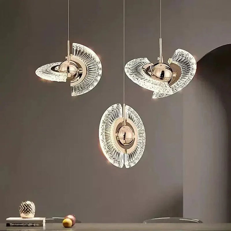 Modern Rose Gold LED Pendant Light — Bedroom & Living Room Chandelier Jonine’s Corner