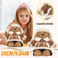 Cute plush toy gift with soft stuffed body and graduation or birthday keepsake style