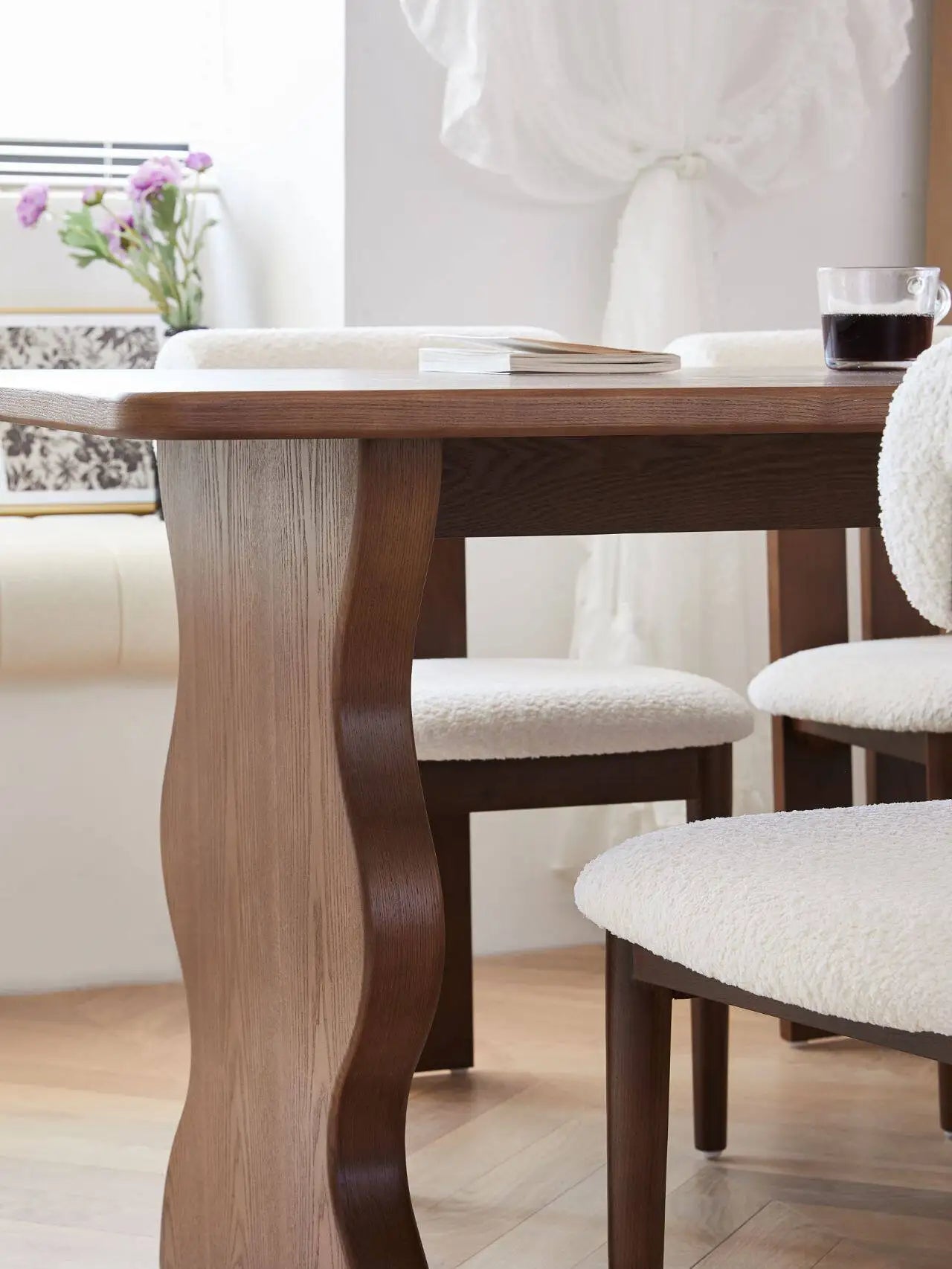 Solid Wood & Pine Dining Table
