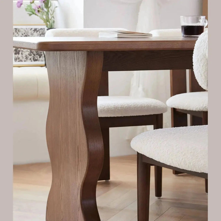 Solid Wood & Pine Dining Table