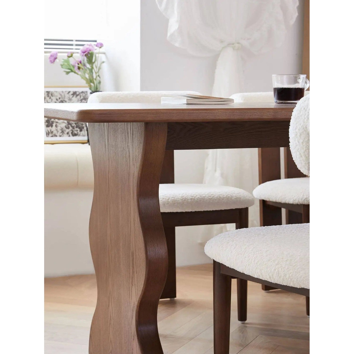 Solid Wood &amp; Pine Dining Table