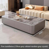 Nordic Clear Designer Coffee Table — Minimalist Living Room Décor