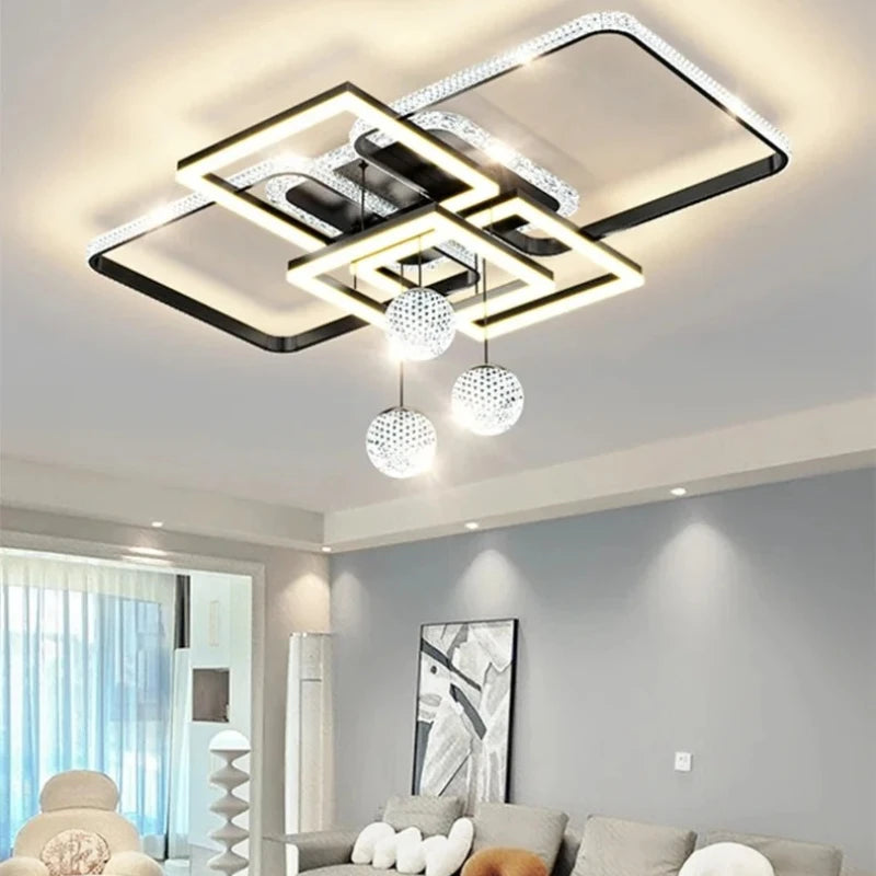 Modern Circle LED Pendant Light — Metal & Acrylic Dining Room Lamp