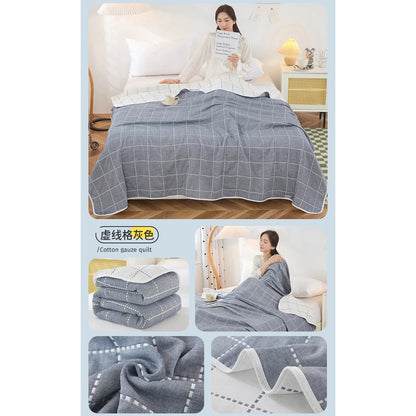 Cotton Gauze Summer Quilt — Solid