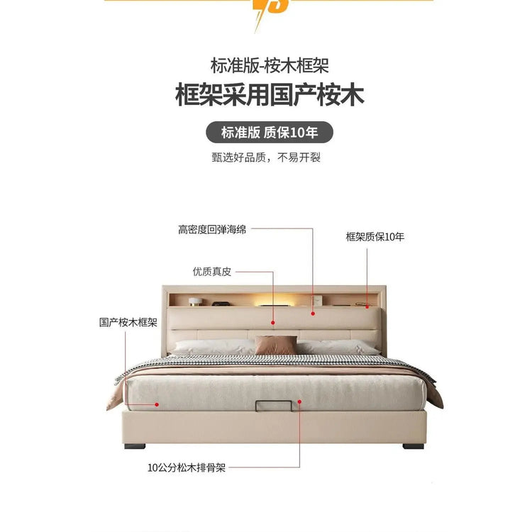 The Storage Bed — Luxury Multifunctional Bed Frame with Storage Headboard Jonine’s Corner