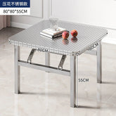 Buffet Serving Counter Home Dining TableStainless Steel Multifunctional Foldable Table Portable Outdoor Camping Desk Commercial Jonine’s Corner