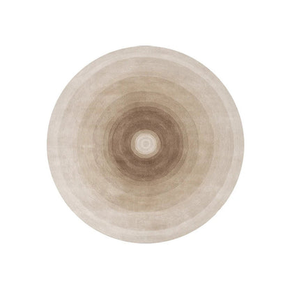 Round Gradient Area Rug — Machine Washable Non-Slip Floor Mat for Living Room &amp; Bedroom