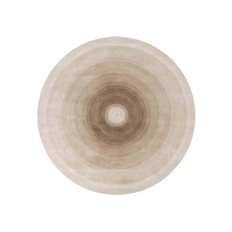 Round Gradient Area Rug — Machine Washable Non-Slip Floor Mat for Living Room & Bedroom